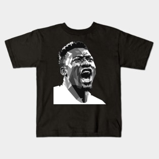 Andre Onana Portrait in Grayscale Kids T-Shirt